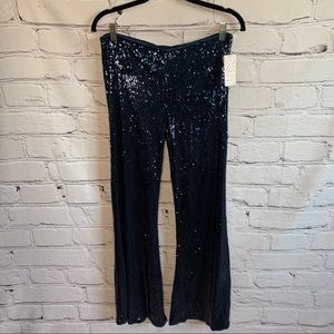 ✨HOST PICK✨ Free People navy sequin pants